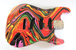 Multicolor DNA  Strat Stratocaster body Fits Fender neck P300