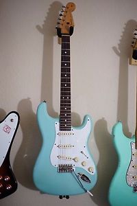 MJT WARMOTH FENDER STRATOCASTER PARTSCASTER LIGHT RELIC'D DAPHNE BLUE AGED WORN