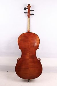 Cello Flame Maple Spruce 4/4 bag Bow Rosin Master Level Hand carve Yinfente #639