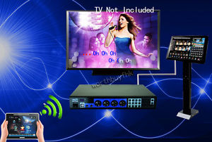 KTV Karaoke Player Jukebox 6TB HD+10"Touch Pad +19'Touch Screen With Songs HDMI