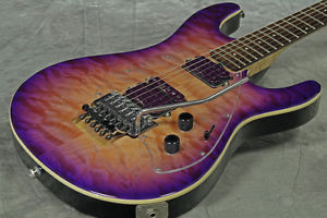 Used MUSIC MAN / Steve Morse SM-Y2D FRT Purple Sunset Quilt from JAPAN EMS
