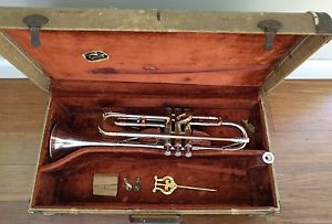1950's? Getzen Super Deluxe Artist Model Trumpet Sterling Silver Bell