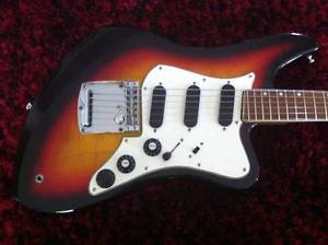 Vintage 1967 Aria Diamond UC-3 Offset Electric Guitar & Case