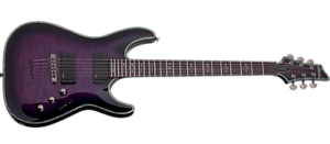 Schecter Hellraiser C-1 Trans Purple Burst + Free Case