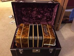 Vintage Arno Arnold Concertina With Case