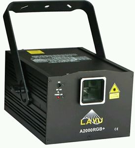 Laser light 2 watt Full Color RGB Graphics 3D 2017 model,Dj, lighting.RRP $2995