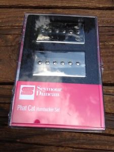 NEW Seymour Duncan Phat Cat Nickel Set P-90 Pickups Bridge/Neck 11108-16-NC
