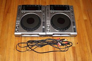 (2) Pioneer CDJ-850 DJ Digital Media Player with Power cords & RCA cords