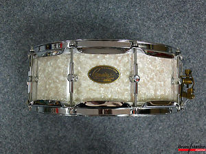Gabriel Drums Snaredrum in "White Diamond"  -  14x5"