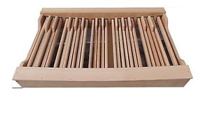 Midipedal 30 Tasten paralell flach für Hauptwerk  / Sakralorgel aus Buchenholz