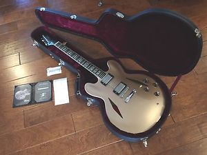 RARE! Gibson DG-335 Dave Grohl Limited Edition Gold Metallic + COA & OHSC ES-335