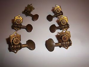 1930s Gold GROVER Guitar Tuners - Rare - for Martin  D-45 000-45 F-9 and others