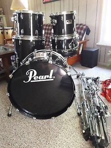 5 piece pearl session drumset w/ matching color master custom snare + more