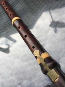 18thc Classical One Key Boxwood Flute D Almaine Soho , Lovely Condition
