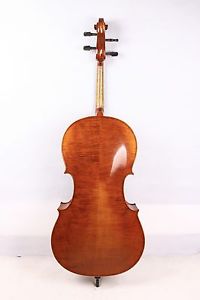 Cello Flame Maple Spruce 4/4 bag Bow Rosin Master Level Hand carve Yinfente #641