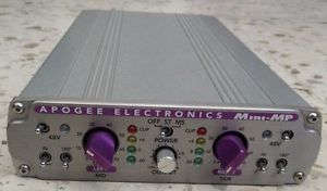 Apogee Mini-MP 2-Channel Analog Mic/Instrument Preamp Mint condition Incl case