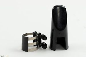 Brilhart Triple Band Ligature for Hard Rubber Alto Saxophone Mouthpiece, RARE