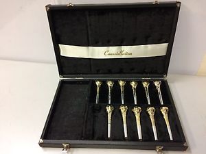Set of 11 Vintage Conn Connstellation Trumpet Mouthpieces in Display Case