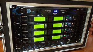 8 Channel Shure UR4D+ Wireless Microphone System w Rane AM2 in Shock Mount Case