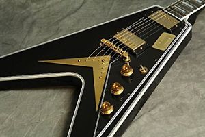 �yOutlet�z Gibson Custom / 2016 Flying V Custom Ebony