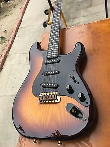 Schecter 1989 ST-Type Sunburst ASH / Ebony Maple Vintage Mint Stock !! w/ Gigbag