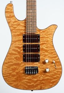 2008 Soloway Swan Guitar, Long Scale Baritone, Korina & Quilted Maple, Near Mint