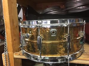 Vintage Ludwig Hand Hammered 6.5x14 Bronze 402 Snare Drum- Excellent Condition!!