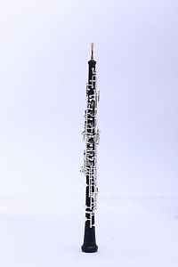 C Key Oboe with Grenadilla Wood Body Silver Plated Keys Semi-automatic