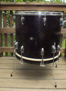 Slingerland Black Sparkle Pearl 18x20 floor tom / bass drum combo drum