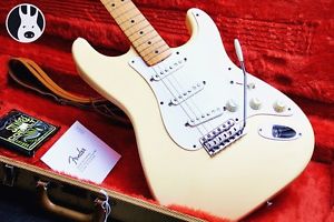 ✯COLLECTORS✯ FENDER USA 1957 Reissue Stratocaster Corona ✯Vintage White✯1993✯