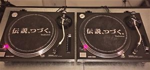 Technics SL- 1210 MK2 Professional Turntable Black x2 (Pair) 1200