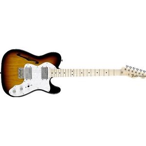 Solid Body Fender Classic Series '72 Telecaster Thinline, Maple Fretboard
