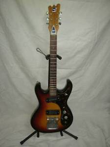 GUYATONE LG-127T 1960's Vintage Mosrite Type Rare! E-Guitar Free Shipping