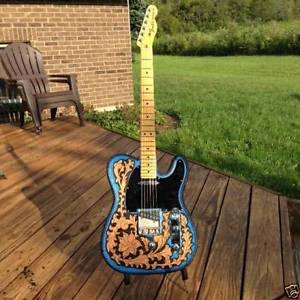 FENDER CUSTOM TELECASTER "B" BENDER WITH CUSTOM LEATHER COVER!! SHARP!!