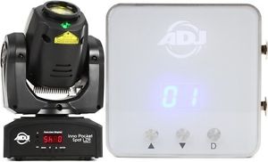ADJ Inno Pocket Spot LZR 12W LED Moving-Head Spot w/ Laser + A... - Value Bundle