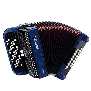 HOHNER (Horner) NOVA II 72 D. Blue / Button key (chromatic) accordion