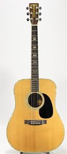Aria Dreadnought D-100 Beige Acoustic guitar w/ Hard case Right hand From JAPAN