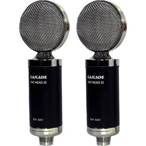 Cascade Fat Head II Microphone Stereo Pair Lundahl Black/Nickel + Free Shipping!