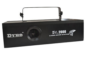 Pro Version 2W RGB Full Color Animation Laser Projector Stage Lighting DJ SDCard