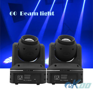 2 Units 60W Beam Sharpy LED Moving Head Stage Light Disco DJ American Party