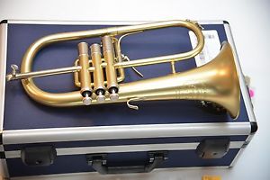B&S 3148 Challenger II Custom Brochon Elaboration Bb Flugelhorn W/Bach Megatone