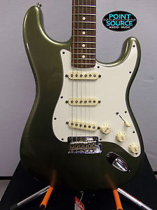 2013 Fender USA American Standard Stratocaster metallic green gold HSC