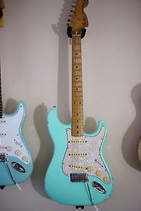 MJT FENDER 70'S STRATOCASTER PARTSCASTER TEXAS SPECIALS RELIC'D SEA FOAM GREEN A