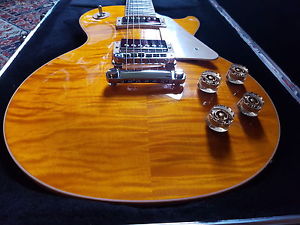 GIBSON LES PAUL STANDARD 2015 ANNIVERSARY TRANSAMBER CHERRY BACK ELECTRIC GUITAR