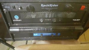 DBX GRAPHIC EQUALIZER & 3WAY CROSSOVER WITH 2 CROWN AMPS IN CLOSED IN A RACK