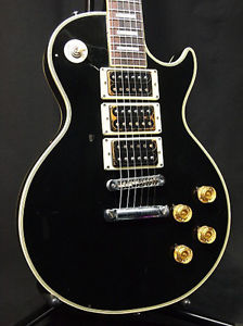 Greco EG-600P 3PU LP Custom Les Paul Black Peter Frampton FreeShipping!