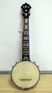 Vintage S S Stewart Acme Professional banjo mandolin converted to piccolo banjo