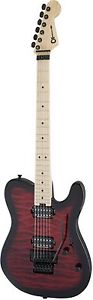 Charvel San Dimas Style 2 HH FR M QM - Pro Mod-Transparent Red Burst