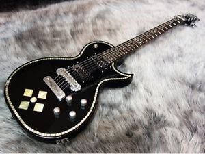 Zemaitis C24SU BLACK PEARL DIAMOND w/hard case F/S Guiter Bass From JAPAN #S271