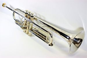 YAMAHA XENO (YTR8335RG) Professional Trumpet (Silver) + Case & 2-mou (APN001646)